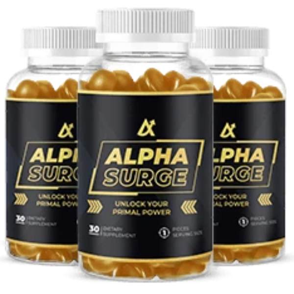 Alpha Surge Natural Male Enhancement Supplement Gummies - Premium Formula with L-Arginine, Tongkat Ali, Maca Root